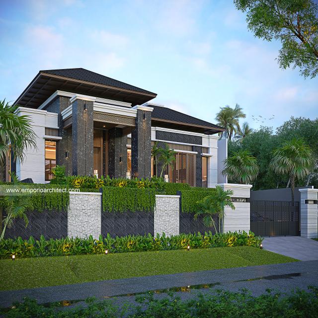 Gambar 1 Desain Rumah Modern 3 Lantai Bapak ED 1518 di  Cibubur, Jakarta Timur