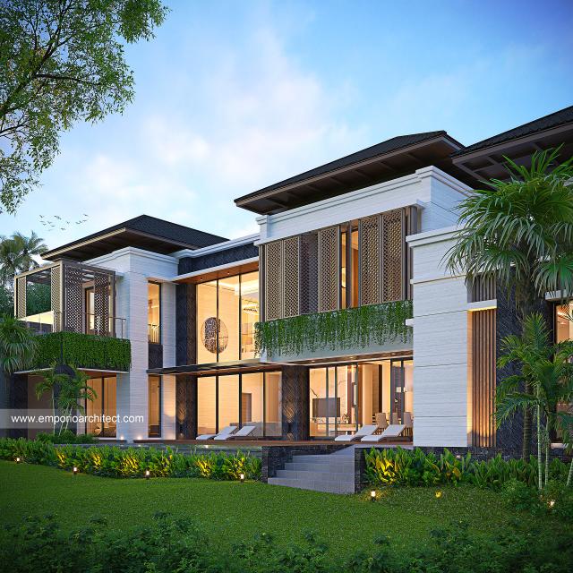 Gambar 2 Desain Rumah Modern 3 Lantai Bapak ED 1518 di  Cibubur, Jakarta Timur