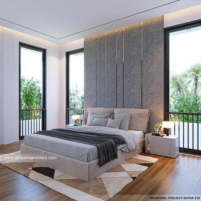 #bedroomdesign - Mr. ED 1518 Modern House 3 Floors Design - Cibubur, Jakarta Timur - Code 30048