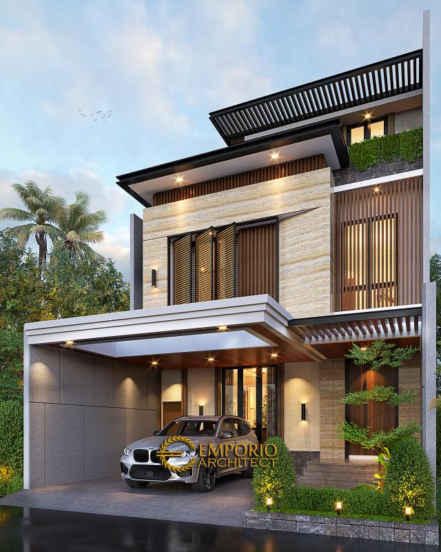 Gambar 2 Desain Rumah Modern 3 Lantai Bapak Sugi di  Bekasi, Jawa Barat