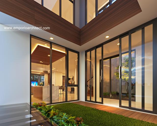 Gambar 3 Desain Rumah Modern 3 Lantai Bapak WLL 1241 di  Jakarta Barat