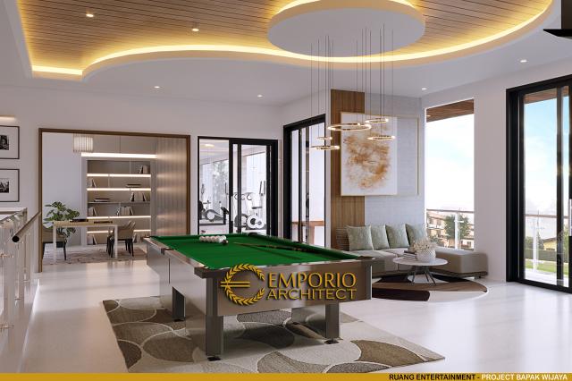 Desain Ruang Entertainment Rumah Modern 3 Lantai Bapak WJA di PIK, Jakarta