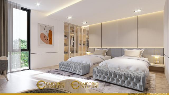 #bedroomdesign - Mr. Supandi Modern House 3 Floors Design - Jakarta - Code 18483