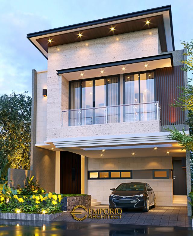 Gambar 2 Desain Rumah Modern 3 Lantai Bapak Anton di  Jakarta