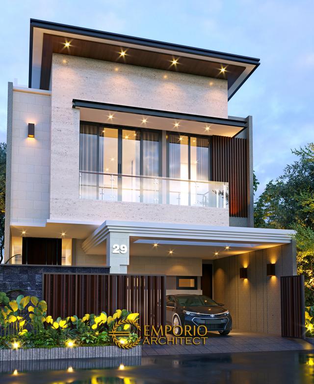 Gambar 3 Desain Rumah Modern 3 Lantai Bapak Anton di  Jakarta