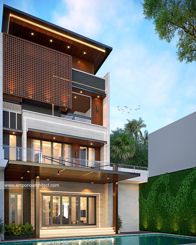 #balconydesign - Mrs. WNN 1539 Modern House 3 Floors Design - Samarinda - Code 30965