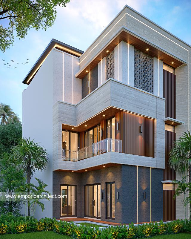 #balconydesign - Mrs. WNN 1539 Modern House 3 Floors Design - Samarinda - Code 30967