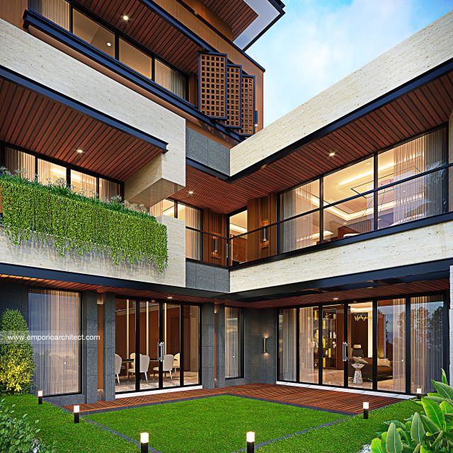 Desain Rumah Modern 3 Lantai Bapak SHR 1829 di  Balikpapan