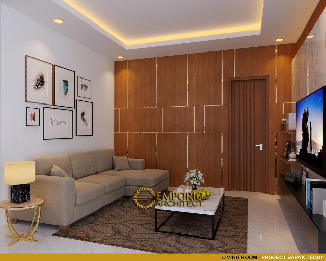 Desain Ruang Keluarga Rumah Modern 3 Lantai Bapak Teddy di Jakarta Utara