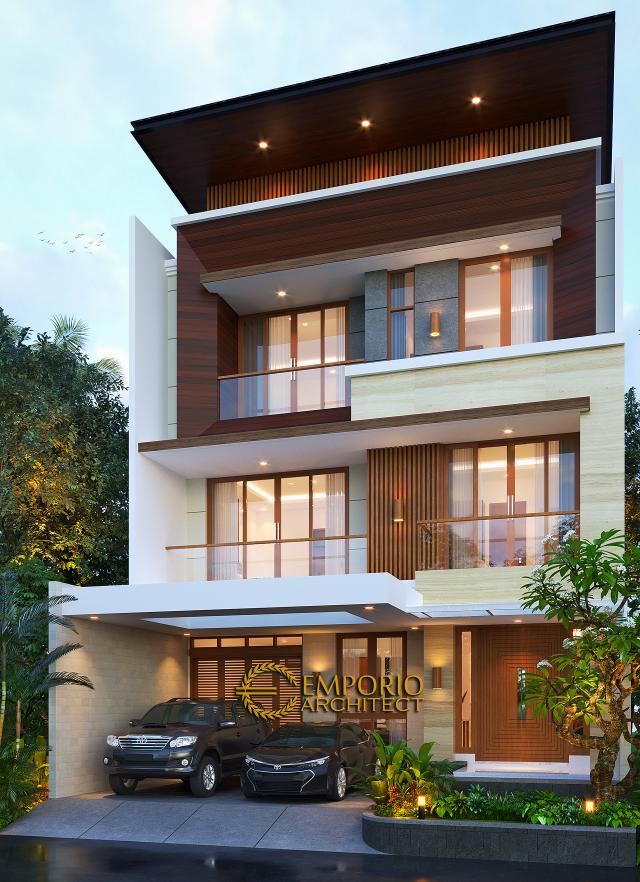 #3floorshousedesign - Mr. Teddy Modern House 3 Floors Design - Jakarta Utara - Code 14063