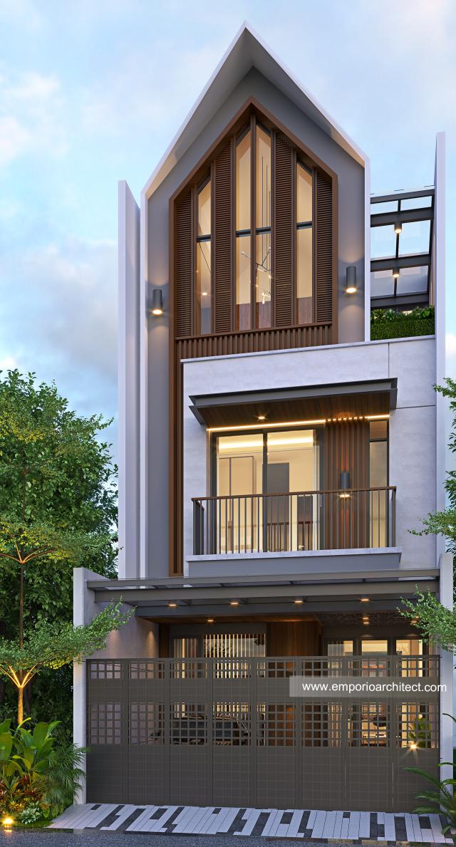 #housedesign - Mrs. Nera Modern House 3 Floors Design - Jakarta Timur - Code 18723