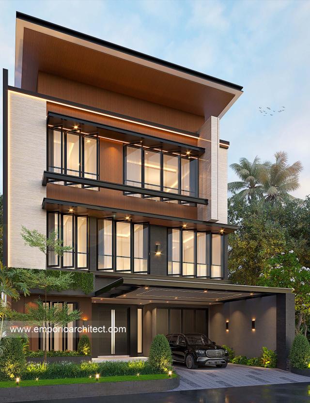 #exteriordesign - Mrs. CNY Modern House 3 Floors Design - Surabaya - Code 28242