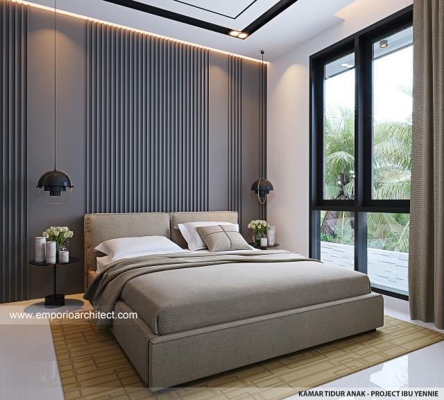 #bedroomdesign - Mrs. YNE 1455 Modern House 3 Floors Design - Bogor - Code 28312