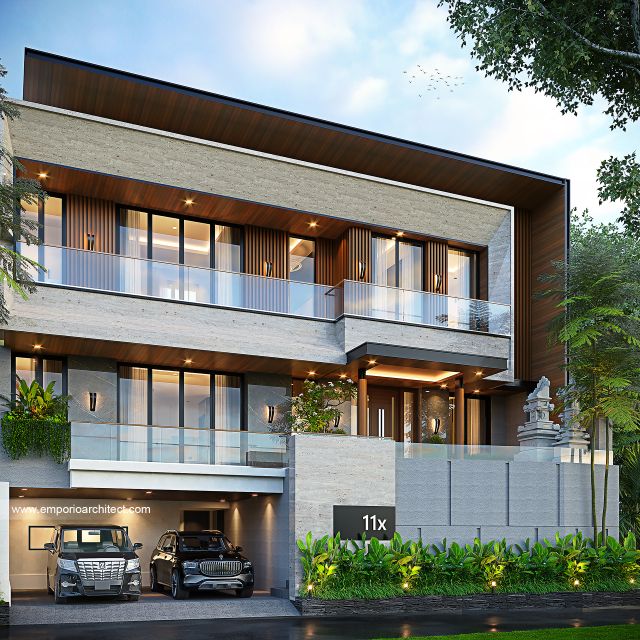 #housedesign - Mr. WYN 1881 Modern House 3 Floors Design - Bali - Code 41153