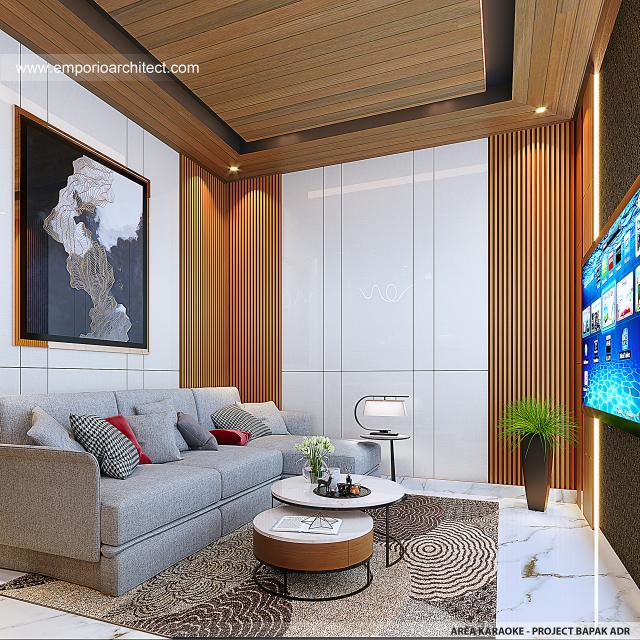 #entertainmentroomdesign - Mr. ADR 1617 Modern House 3 Floors Design - Jakarta - Code 33818