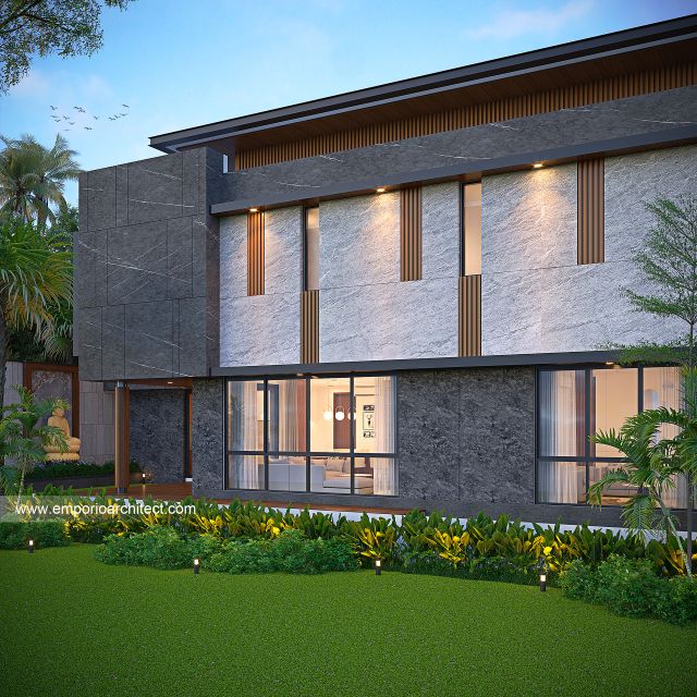 Gambar 2 Desain Rumah Modern 3 Lantai Ibu ALN 1773 di  Bali