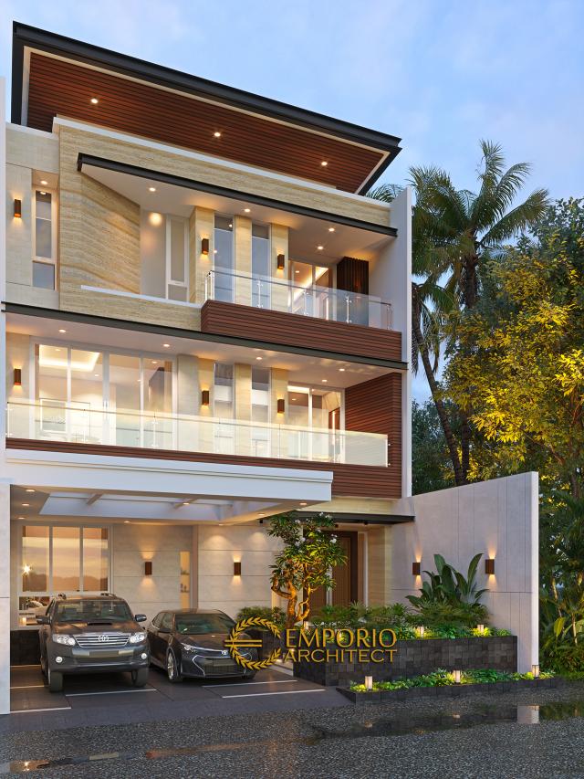 #modernhomedesign - Mr. Gunawan Modern House 3 Floors Design - Jakarta Barat - Code 14986