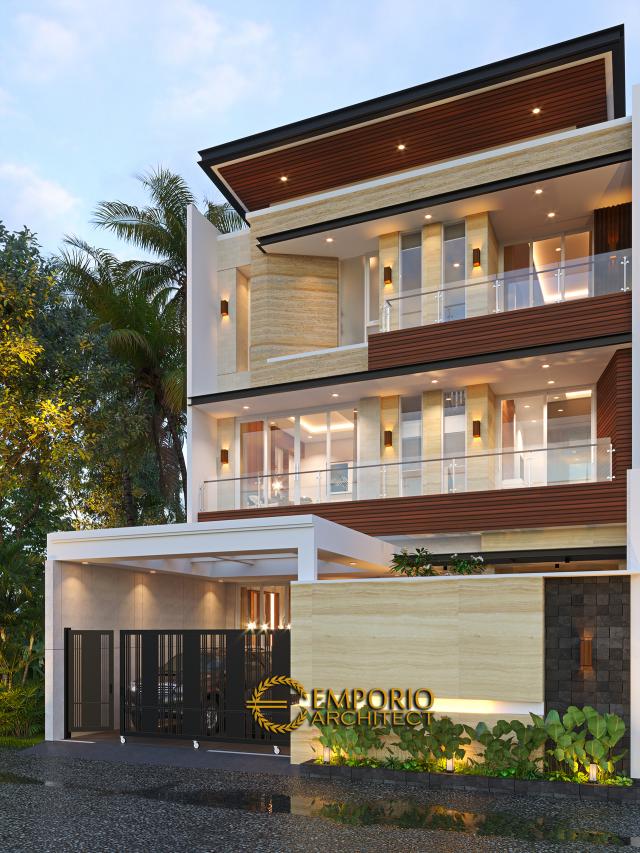 #modernhomedesign - Mr. Gunawan Modern House 3 Floors Design - Jakarta Barat - Code 14988