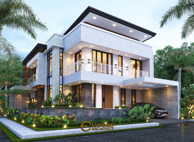 Gambar 2 Desain Rumah Modern 3 Lantai Bapak Juliawan di  Kendari, Sulawesi Tenggara