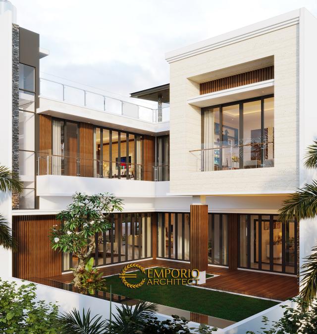 Gambar 3 Desain Rumah Modern 3 Lantai Bapak IRW di  Jakarta