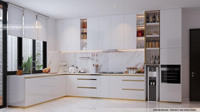 #kitchendesign - Mrs. FFG Modern House 3 Floors Design - Jakarta Barat - Code 34472