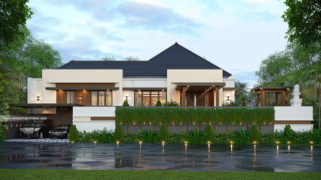 Gambar 1 Desain Rumah Modern 3 Lantai Bapak YS dan Ibu DH di  Jakarta