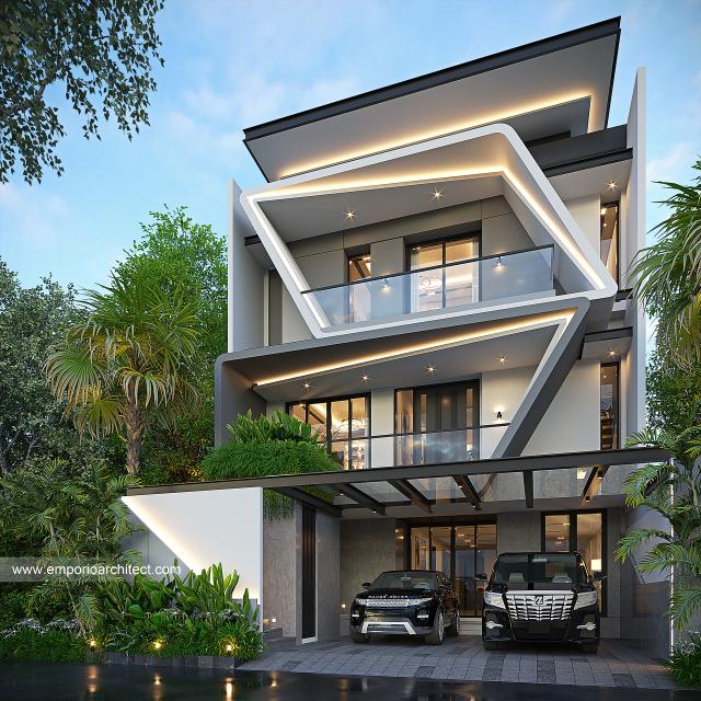 Video Mr. MLN 1501 Modern House 3 Floors Design - Jakarta Barat