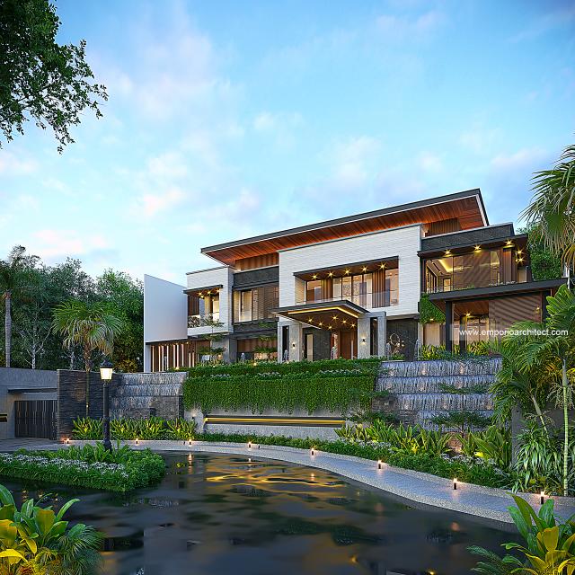 Gambar 2 Desain Rumah Modern 3 Lantai Ibu SLV 1511 di  BSD, Tangerang Selatan