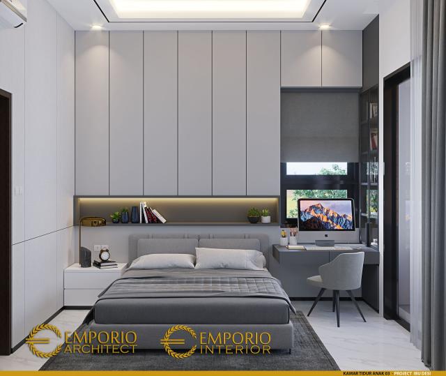 #bedroomdesign - Mrs. Desi Modern House 3 Floors Design - Cibubur, Jawa Barat - Code 20655