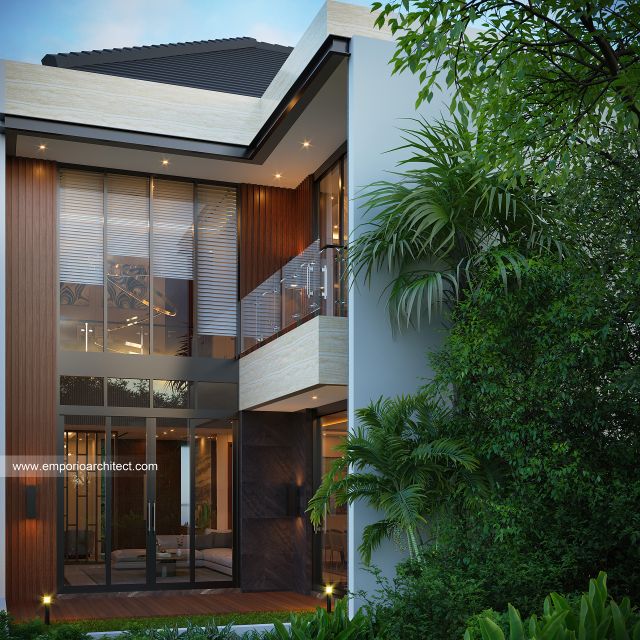 Gambar 3 Desain Rumah Modern 3 Lantai Ibu SRT 1794 di  Bogor