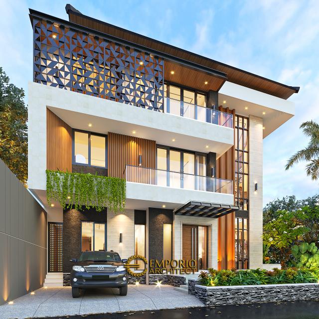 Desain Rumah Modern 3 Lantai Mr. AG di  Jakarta Timur