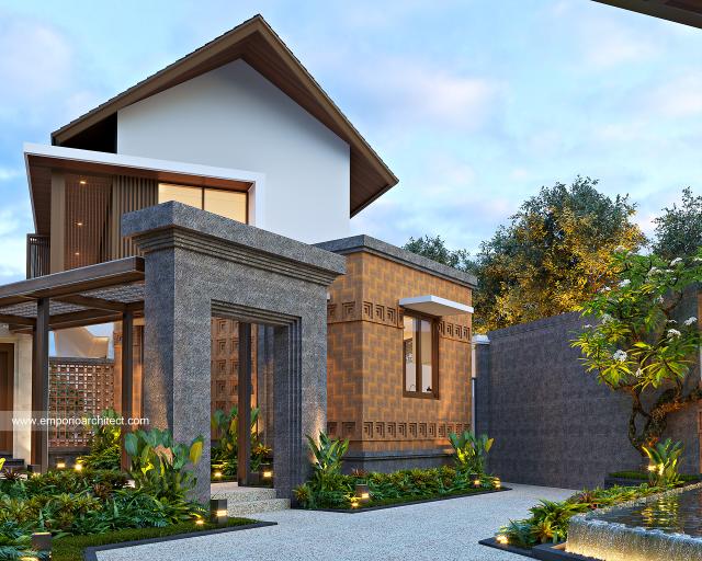 Gambar 3 Desain Rumah Modern 3 Lantai Ibu FRC 1436 di  Nusa Dua, Bali