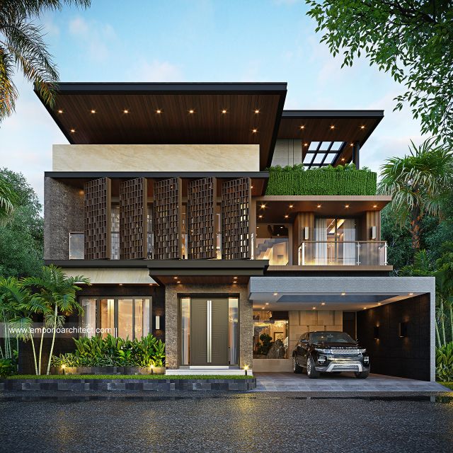 Gambar 2 Desain Rumah Modern 3 Lantai Bapak AJR 1755 di  Yogyakarta