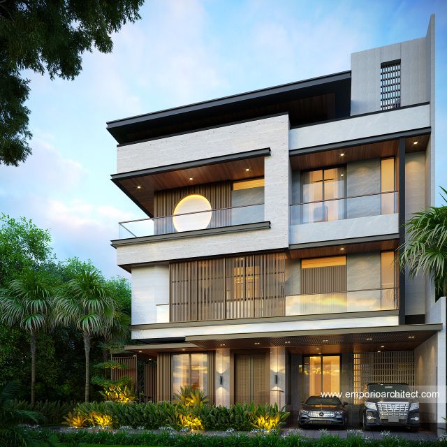 #exteriordesign - Mr. AMR Modern House 3 Floors Design - Bekasi - Code 39645