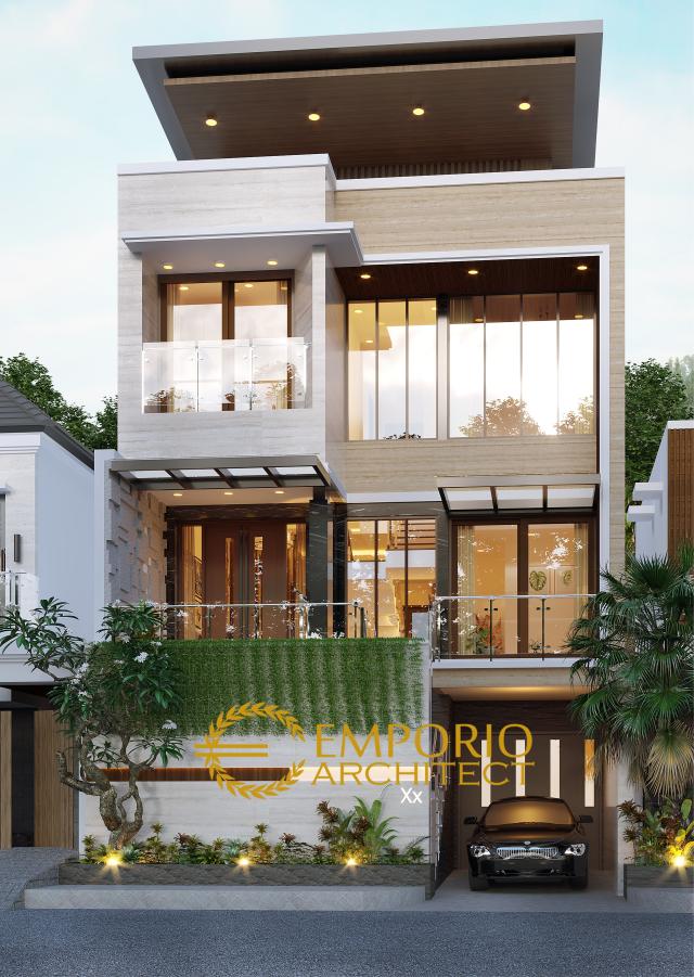 Desain Rumah Modern 3 Lantai Bapak Angga di Surabaya, Jawa Timur