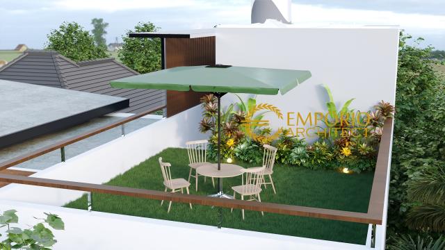 Desain Area Rooftop Rumah Modern 3 Lantai Bapak Victor di Jakarta