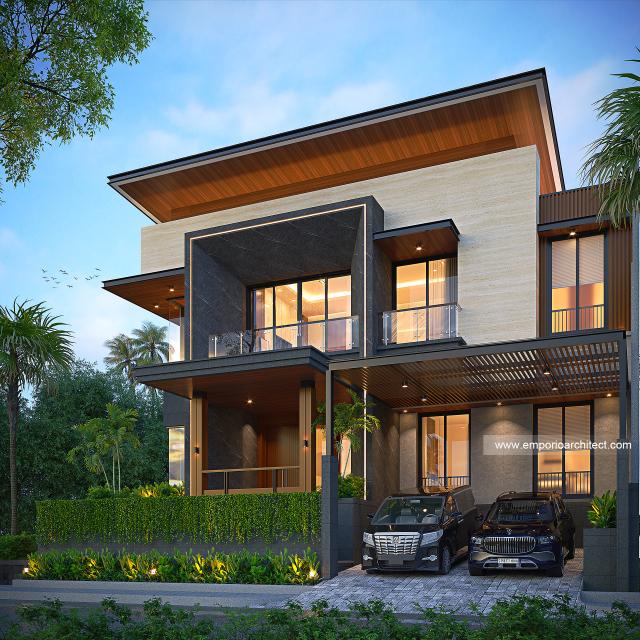 #housedesign - Mr. HYT 1517 Modern House 3.5 Floors Design - Tangerang Selatan - Code 29617