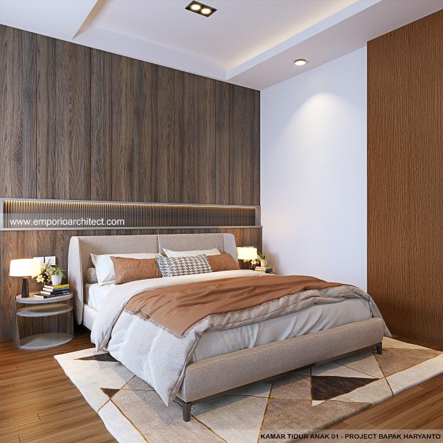 #bedroomdesign - Mr. HYT 1517 Modern House 3.5 Floors Design - Tangerang Selatan - Code 29626