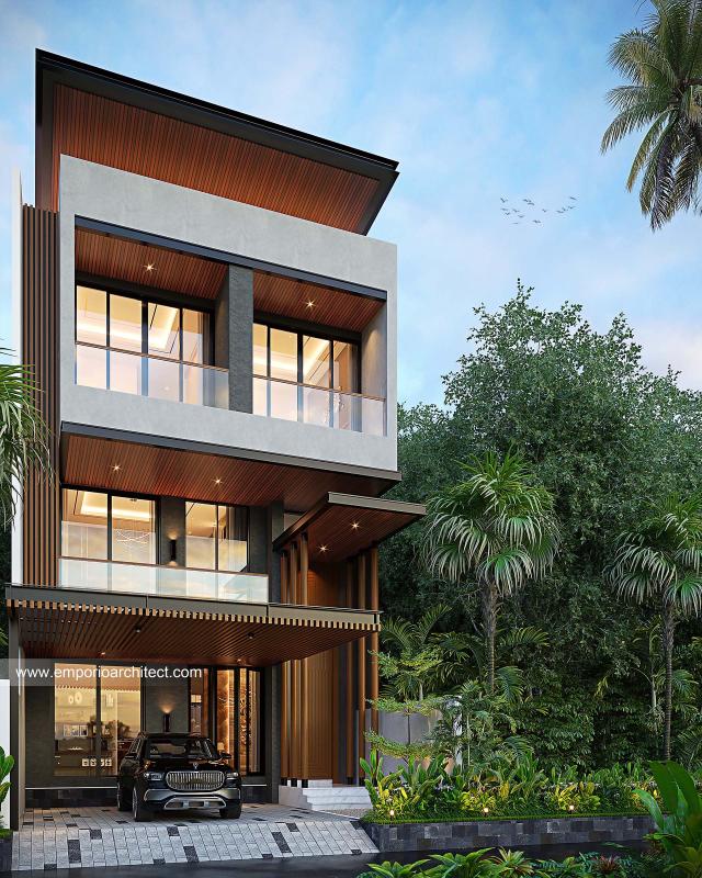 Video Desain Rumah Modern 3.5 Lantai Bapak HDY 1548 di  Jakarta