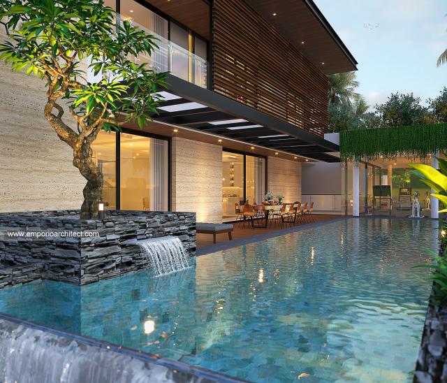 Gambar 3 Desain Rumah Modern 3.5 Lantai Ibu Dini di  Tangerang Selatan