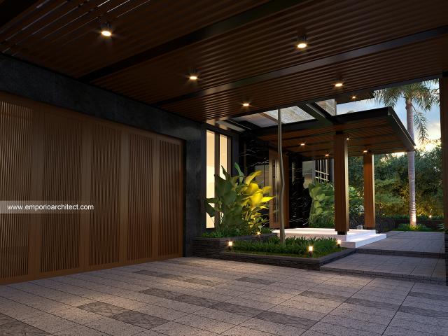 #carportdesign - Mr. DNL 1423 Modern House 3.5 Floors Design - Banten - Code 29753