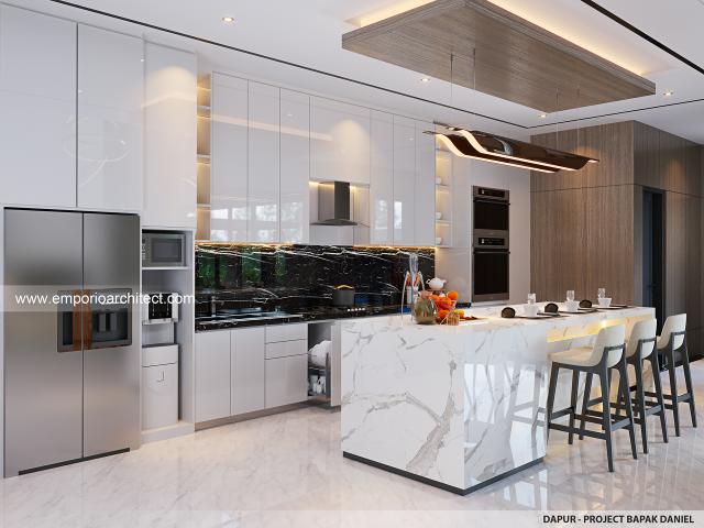 #kitchendesign - Mr. DNL 1423 Modern House 3.5 Floors Design - Banten - Code 29761