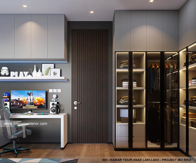 #walkinclosetdesign - Mrs. R.A Modern House 3.5 Floors Design - Bandung - Code 31044