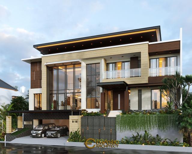 Gambar 3 Desain Rumah Modern 3.5 Lantai Bapak V di  Jakarta Timur