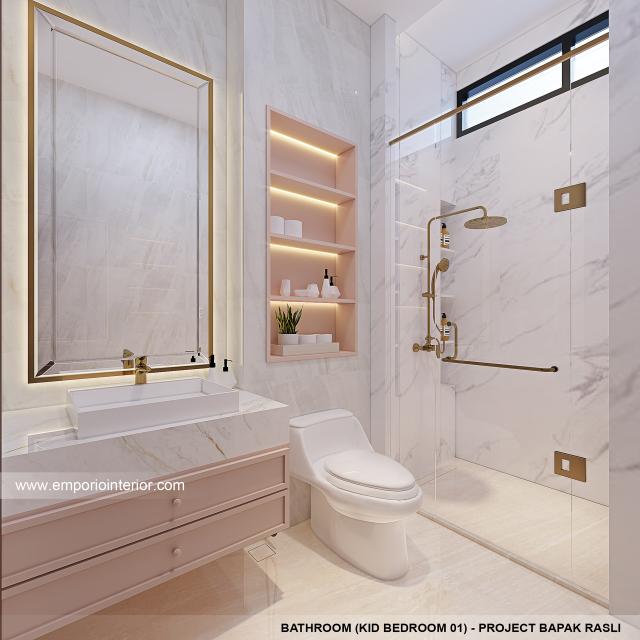 #bathroomdesign - Mr. RSL Modern House 3.5 Floors Design - Jakarta - Code 31789