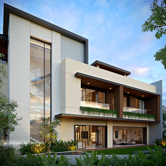 #homeexteriordesign - Mr. HD 1682 Modern House 4 Floors Design - Jakarta - Code 35946