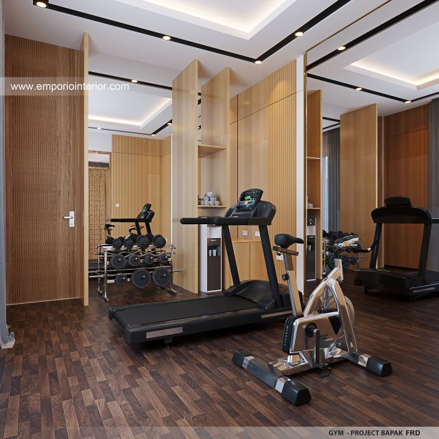 Desain Ruang Gym Rumah Modern 4 Lantai Bapak FRD di Kemayoran, Jakarta Pusat