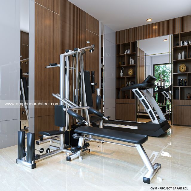 Desain Ruang Gym Rumah Modern 4 Lantai Bapak RCL di Balikpapan, Kalimantan Timur