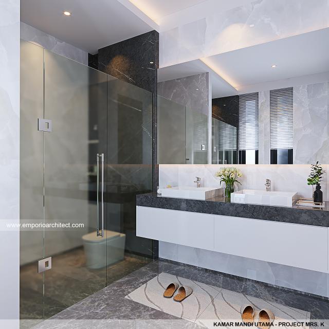 #bathroomdesign - Mrs. K 1901 Modern House 4 Floors Design - Jakarta Utara - Code 41488