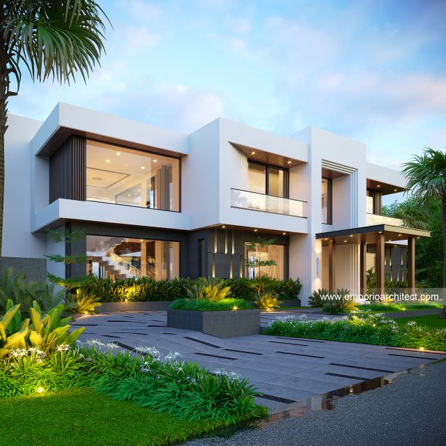 Gambar 2 Desain Rumah Modern 4 Lantai Bapak HYN 1784 di  Batam